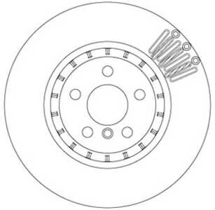 Bromsskiva, Bakaxel, bmw, 34 21 6 860 925, 6 860 925