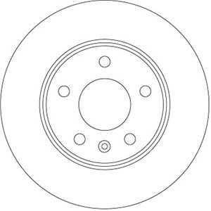 Bromsskiva, Bakaxel, opel zafira / zafira family b, zafira b skåp/stor limousine, 5 69 125, 93188707