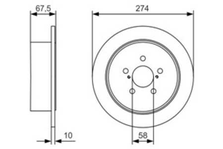 Bromsskiva, Bakaxel, subaru legacy iv, legacy kombi iv, outback, 26700 AG000, 26700 AG001, 26700 AG01A, 26700 AG01B