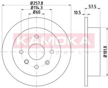 Bromsskiva, Bakaxel, chevrolet lacetti, lacetti kombi, nubira kombi, nubira sedan, daewoo lacetti halvkombi, nubira sedan, nubi