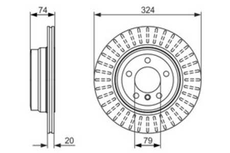 Bromsskiva, Bakaxel, bmw 7 [e65, e66, e67], 34 21 6 765 887, 34 21 6 864 050, 6 765 887, 6 864 050