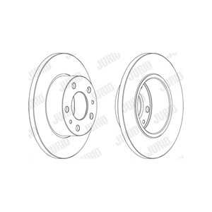 Bromsskiva, Bakaxel, iveco daily flak/chassi iii, daily skåp iii, 2991646, 42575663, 718 2299, 7182299