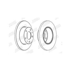 Bromsskiva, Bakaxel, iveco daily buss iii, daily flak/chassi iii, daily skåp iii, 2994066, 42471034, 718 2300, 7182300, 7185410