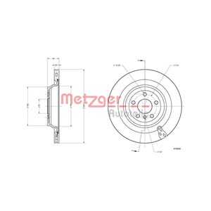 Bromsskiva, Bakaxel, mercedes-benz gle [w166], gle coupe [c292], gl-klass [x166], gls [x166], m-klass [w166], 166 423 02 12, A 