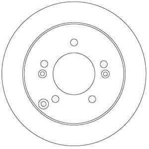 Bromsskiva, Bakaxel, kia magentis ii, 58411-3K300