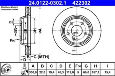 Bromsskiva, Bakaxel, mercedes-benz, 000 423 18 12, A 000 423 18 12