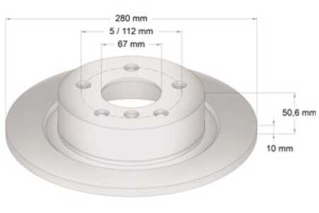 Bromsskiva, Bakaxel, bmw,mini, 3421 6 799 367, 3421 6 864 141