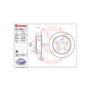 Bromsskiva, Bakaxel, ssangyong, 4840109000, 4840109001, 4840109002