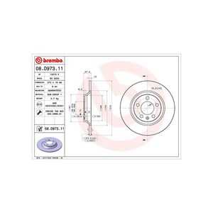 Bromsskiva, Bakaxel, audi a1 sportback, vw polo vi, 2Q0615601G