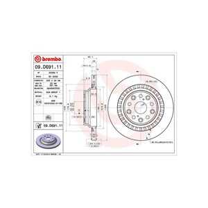 Bromsskiva, Bakaxel, lexus ls, 4243150100, 4243250010