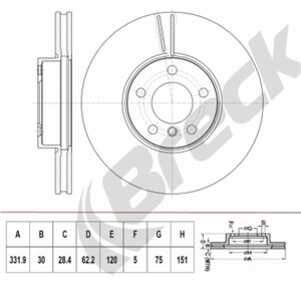 Bromsskiva, Bakaxel, audi q7, q7 van, porsche cayenne, vw touareg, touareg van, 7L6615601D, 7L6615601J, 7L8615601C, 7L8615601G,