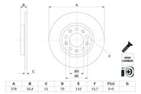 Bromsskiva, Bakaxel, jeep cherokee, cherokee van, 04779 885AB, 04779 885AC, 4779 885AB, 4779 885AC, 68242 659AB