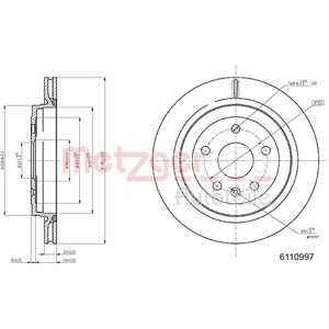 Bromsskiva, Bakaxel, tesla model 3, 104463100D, 1044631-00-D