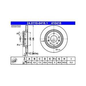 Bromsskiva, Bakaxel, mazda cx-3, D10E-26-251