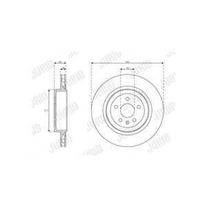 Bromsskiva, Bakaxel, tesla model s, 600643100D