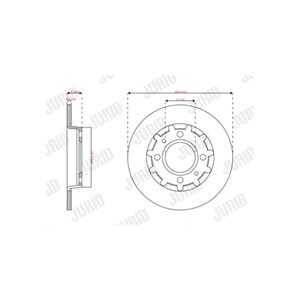 Bromsskiva, Bakaxel, citroën c4 x, ds ds 3 / ds 3 crossback, opel corsa f, corsa f skåp/halvkombi, mokka, peugeot 208 ii, 16435