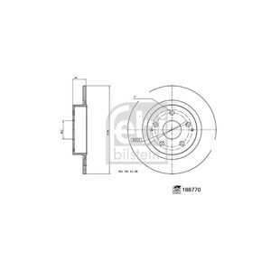 Bromsskiva, Bakaxel, toyota yaris cross, 42431-0D210