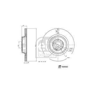 Bromsskiva, Bakaxel, mercedes-benz gle [v167], gle coupe [c167], gls [x167], 167 423 89 00 07, 167 423 89 00, A167 423 89 00 07