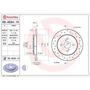 Bromsskiva, Bakaxel, aston martin cygnet, toyota iq, ractis, yaris, yaris / vios sedan, 424310D110, 4243152080