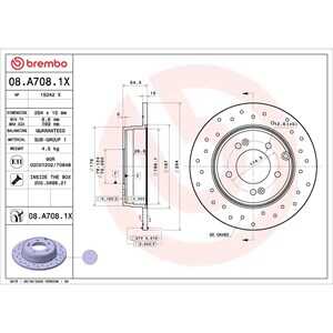 Bromsskiva, Bakaxel, hyundai grandeur, ix35, sonata v, sonata vi, sonata vii, kia optima, 584113K100, 584113K110, 584113S100, 5