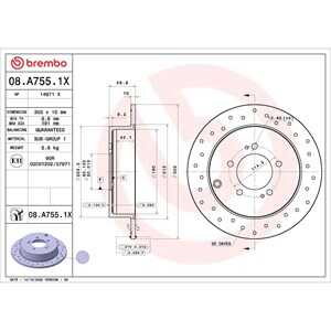 Bromsskiva, Bakaxel, citroën,mitsubishi,peugeot, 1611500480, 424961, 424962, 4249F4, 4615A035, 4615A192