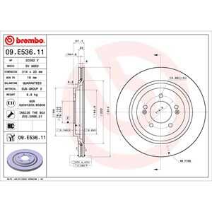 Bromsskiva, Bakaxel, kia optima, optima sportswagon, 58411D4750