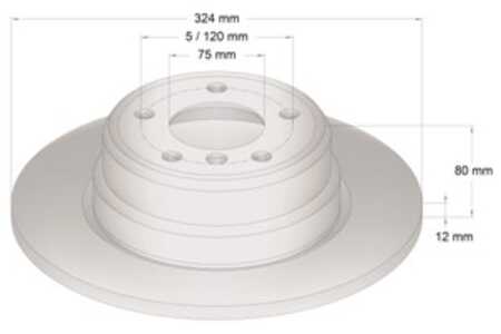 Bromsskiva, Bakaxel, bmw x5 [e53], 3421 1 164 911, 3421 6 765 458, 3421 6 794 299, 3421 6 859 678