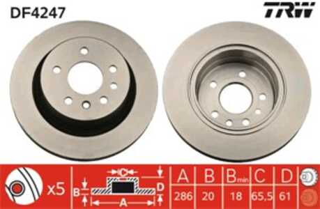 Bromsskiva, Bakaxel, opel omega b, omega b kombi, vauxhall omega, 5 69 100, 5 69 120, 9195052, 93182287