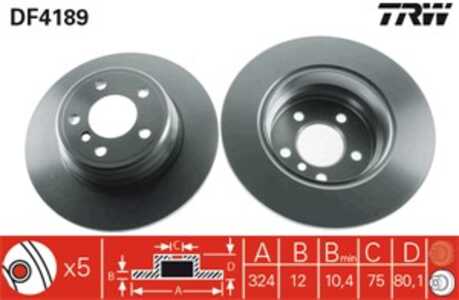 Bromsskiva, Bakaxel, bmw x5 [e53], 1 164 911, 34 21 1 164 911, 34 21 6 765 458, 34 21 6 859 678, 6 765 458, 6 859 678