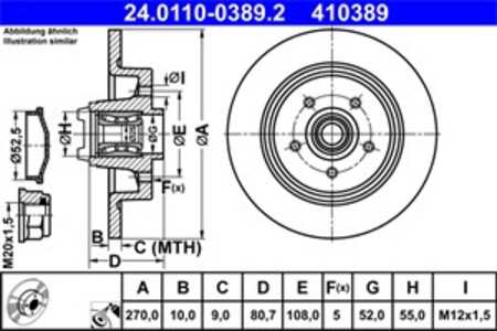 Bromsskiva, Bakaxel, renault megane ii, megane coupé-cabriolet ii, megane kombi ii, megane sedan ii, scénic ii, 77 01 208 850