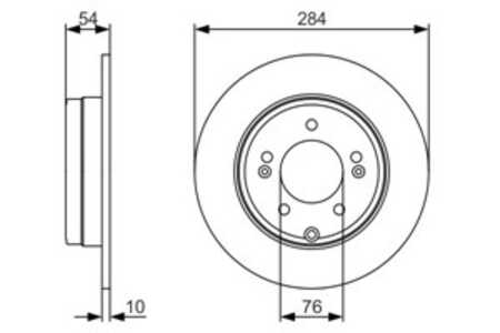 Bromsskiva, Bakaxel, hyundai grandeur, ix35, sonata v, sonata vii, kia cadenza i, optima, optima sportswagon, 58411 3K100, 5841