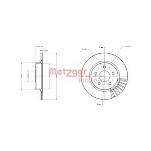 Bromsskiva, Bakaxel, nissan qashqai suv ii, x-trail iii, renault koleos ii, 432064423R, 432064CE0A