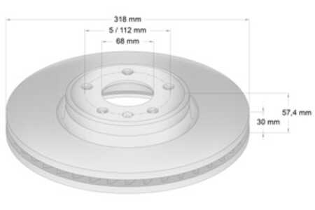 Bromsskiva, framaxel höger, framaxel vänster, audi, 80A 615 301E, 8W0 615 301AA, 8W0 615 301H