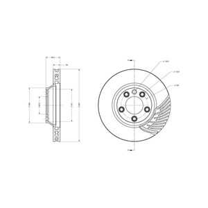 Bromsskiva, framaxel höger, audi q7, porsche cayenne, vw touareg, 7L6 615 302E, 7L6 615 302K, 7L8 615 302, 955 351 402 50, 955 