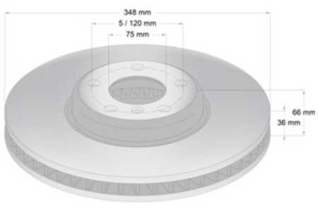 Bromsskiva, framaxel höger, bmw, 3411 6 785 670