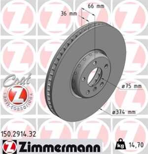 Bromsskiva, framaxel vänster, bmw 5 gran turismo [f07], 6 cabriolet [f12], 7 [f01, f02, f03, f04], 3411 6 783 777, 3411 6 789 5