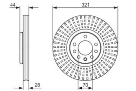 Bromsskiva, Framaxel, opel astra h, astra h gtc, zafira / zafira family b, vauxhall astra mk v, 5 69 017, 93185817