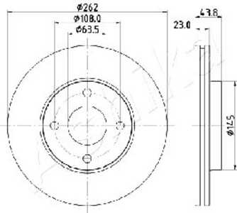 Bromsskiva, Framaxel, ford fiesta vii, 2 095 058