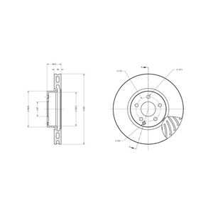 Bromsskiva, Framaxel, mercedes-benz, 000 421 12 12 07, 000 421 12 12, 0004211212, 000421121207, 204 421 08 12, 2044210812, A 00