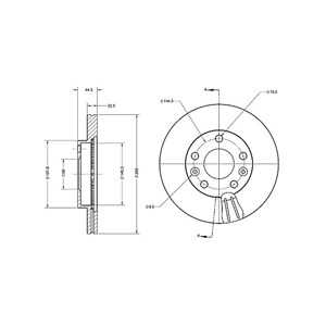 Bromsskiva, Framaxel, dacia duster, 4020 663 00R