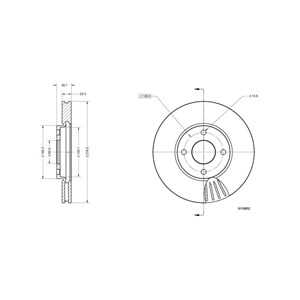 Bromsskiva, Framaxel, ford ecosport, 1781236, 1805749, 1854394, 2026104, CN151125AA, CN151125AB, CN151125CA, CN151125DA