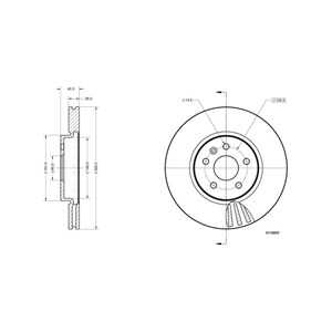 Bromsskiva, Framaxel, opel astra k, astra k skåp / kombi, astra k skåp/halvkombi, astra k sports tourer, 13515909, 13580301, 13