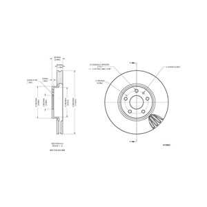 Bromsskiva, Framaxel, ford mondeo halvkombi v, mondeo sedan v, mondeo turnier v, 2017128, 2037503, DG9C-1125-AE, DG9C-1125-CF