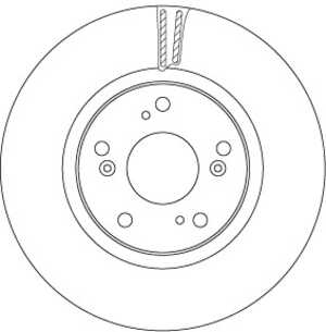 Bromsskiva, Framaxel, honda civic ix, civic halvkombi x, civic tourer ix, 45251-TV2-E00, 45251-TV2-E01, 45251-TV2-E02