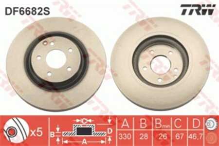 Bromsskiva, Framaxel, mercedes-benz, 203 421 04 12, A 203 421 04 12