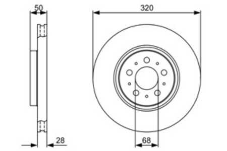 Bromsskiva, Framaxel, volvo s60 i, s80 i, v70 ii, xc70 cross country i, 9475266