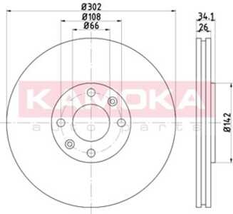 Bromsskiva, Framaxel, citroën,peugeot, 1606308280, 1618859580, 4246 C0, 4246 P5, 4246C0, 4246P5, 4249 33, 4249 85, 424933, 4249