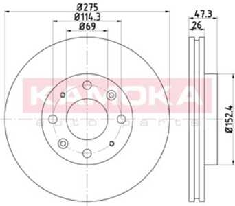 Bromsskiva, Framaxel, kia cerato halvkombi i, cerato sedan i, 517122F100, 51712-2F100, 517122F300