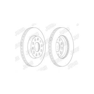 Bromsskiva, Framaxel, audi,seat,skoda,vw, 5Q0615301A, 5Q0615301E, JZW698302AP