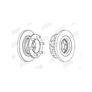 Bromsskiva, Framaxel, iveco daily buss iii, daily flak/chassi iii, daily skåp iii, 42546401, 504079365, 504080994, 93831918